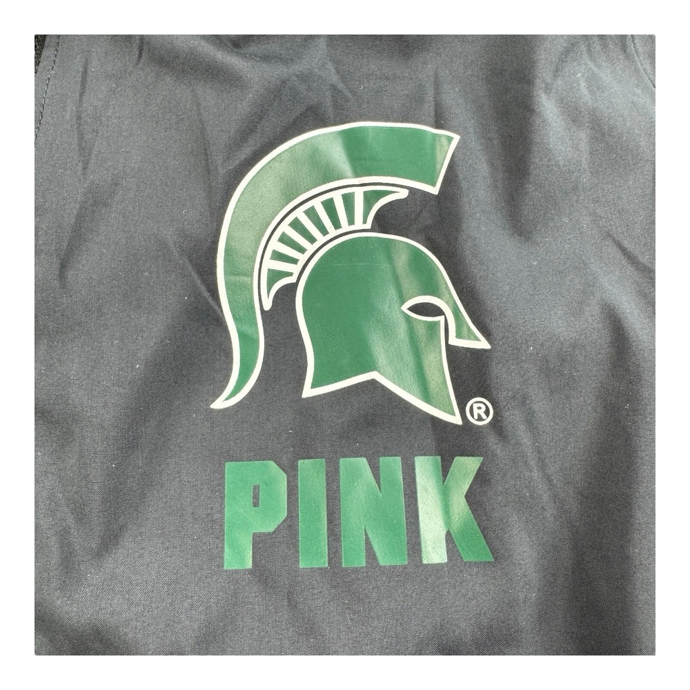Pink Victoria's Secret 5th & Ocean Michigan State Spartans ½ Zip Women's L‎ NWT - Picture 4 of 8